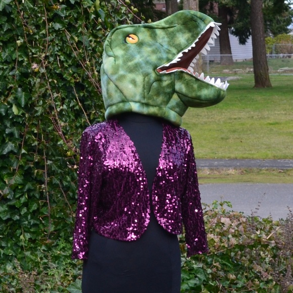 Joan Rivers Jackets & Blazers - Joan Rivers 1X Purple Sequin Shrug Bolero Jacket